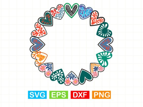 A Beautiful Abstract Floral Heart SVG for Graphics & T-Shirt Designs