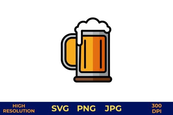 A Crisp Vector Beer Stein for Graphic Design & Illustrations