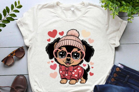 A Dachshund Valentine Graphic for Brand Connection