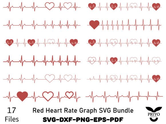 A Designer's Practical Take on the Red Heart Rate Graph SVG