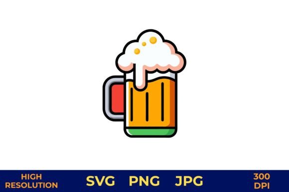 A Designer's Review: Beer Mug Vector Graphics for Branding