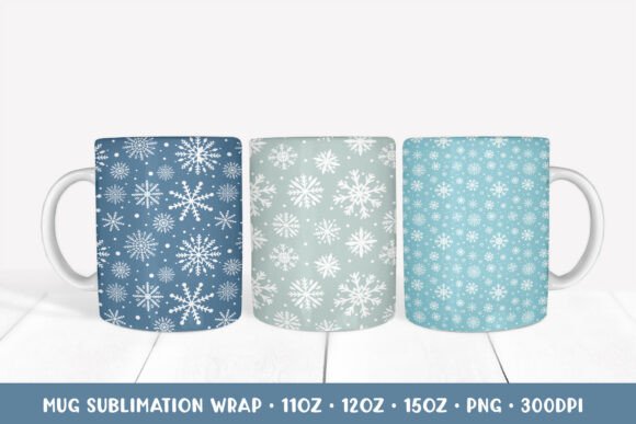 A Graphic Designer’s Review of Winter Snowflakes Mug Sublimation Wrap