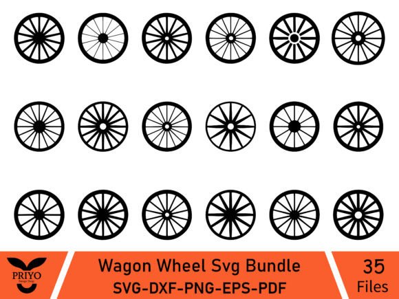 A Rustic Wagon Wheel SVG for Classic Design Projects