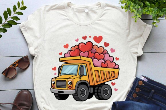 A Valentines Dump Truck Design for Sweet Embroidery Projects