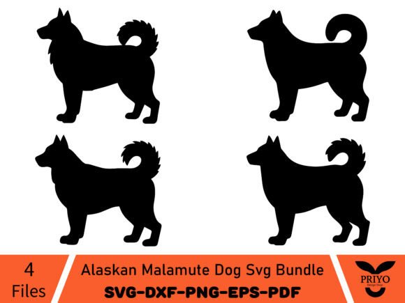 Alaskan Malamute SVGs: A Robust Graphics Bundle for Pet Lovers