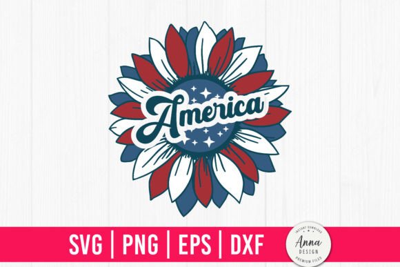America Sunflower Flag 4th of July SVG Embroidery Review