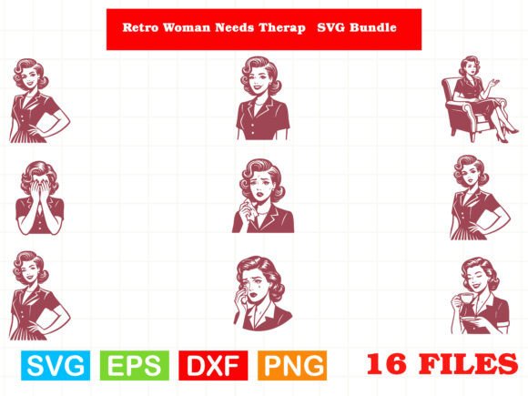 Branding Insight: Retro Woman Graphics for Marketing