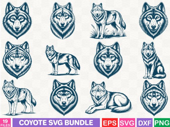 Coyote SVG Bundle: A Graphic Designer’s Review of a Versatile Illustration Collection