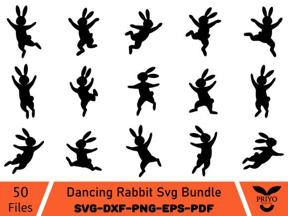Dancing Rabbit SVG Bundle: A Graphic Asset for Joyful Publishing