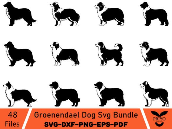 Groenendael Dog SVG Bundle for Graphics & Illustrations