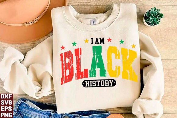 I Am Black History: A Versatile Graphic for T-Shirt Design