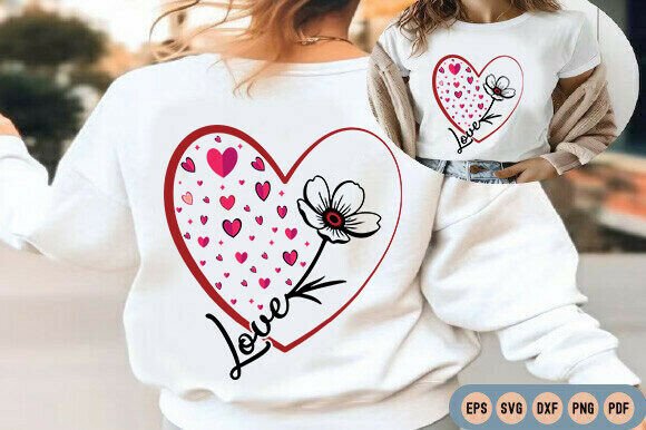 Love Heart SVG: A Seasonal Graphic for T-Shirt Designs