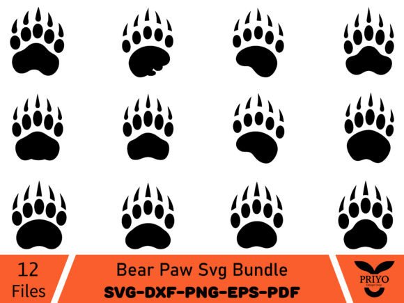 The Bear Paw Graphics Bundle: A Versatile Branding Asset