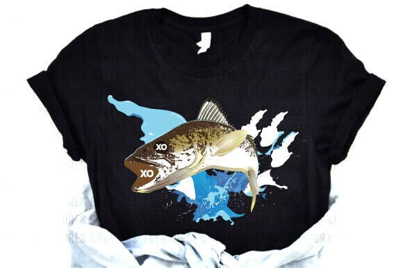 The Fishing XOXO SVG: A Playful Graphic for T-Shirt Designs